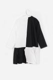 Flapper Dress Motoreta Šaty čiernobiele black white